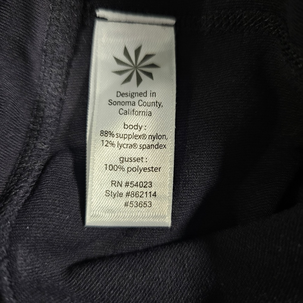 Athleta Capri Leggings Womens MP Medium Petite Black Cropped Yoga Athletic A001 - Picture 8 of 9